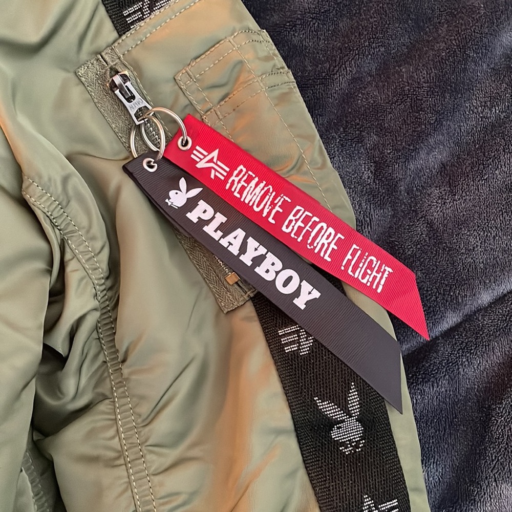 Alpha Industries X Playboy Bomber Jacket. Military Gr… Gem